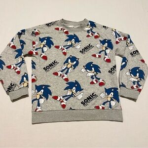 H&M Sonic the Hedgehog Sweatshirt Kids Size 8/10